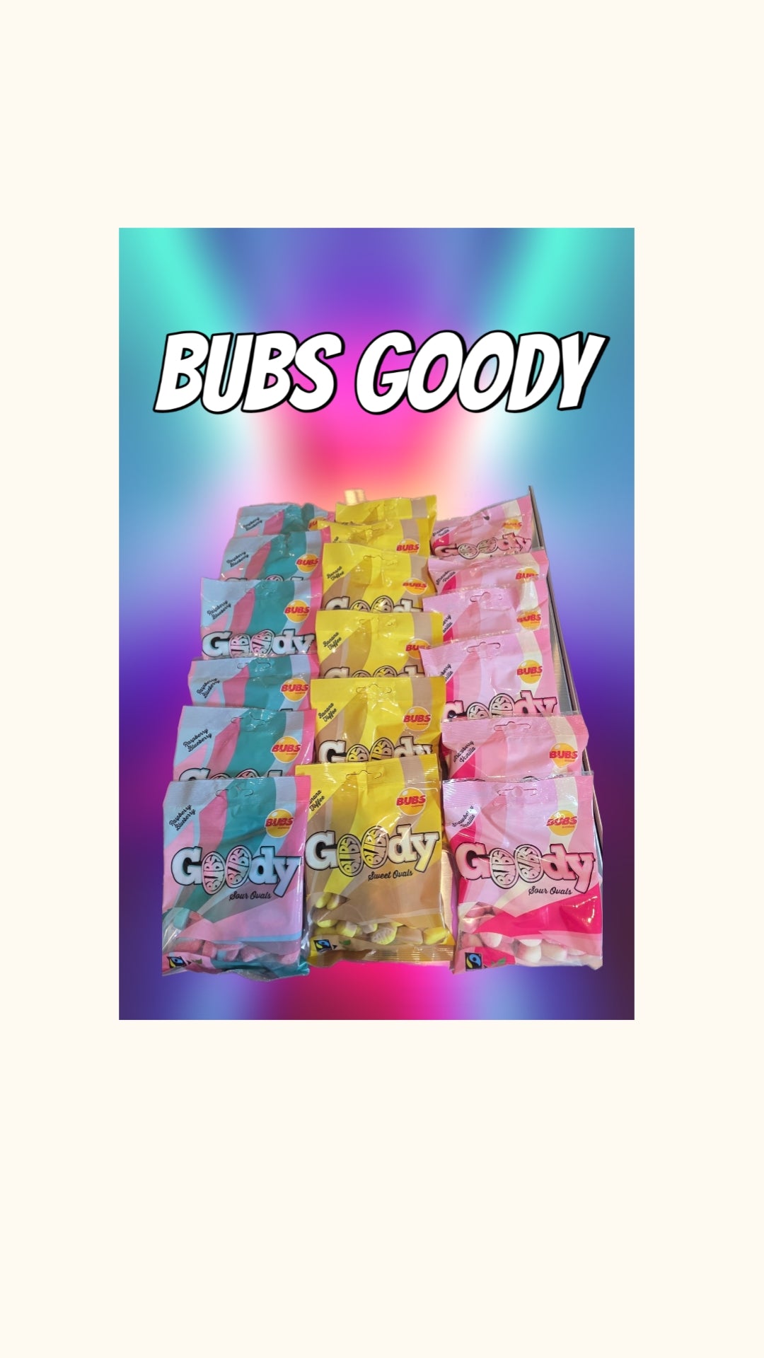 Simply Sweet & Sour International Specialty-Mini Bubs Goody – (3.3 oz Bag by Bubs Godis)