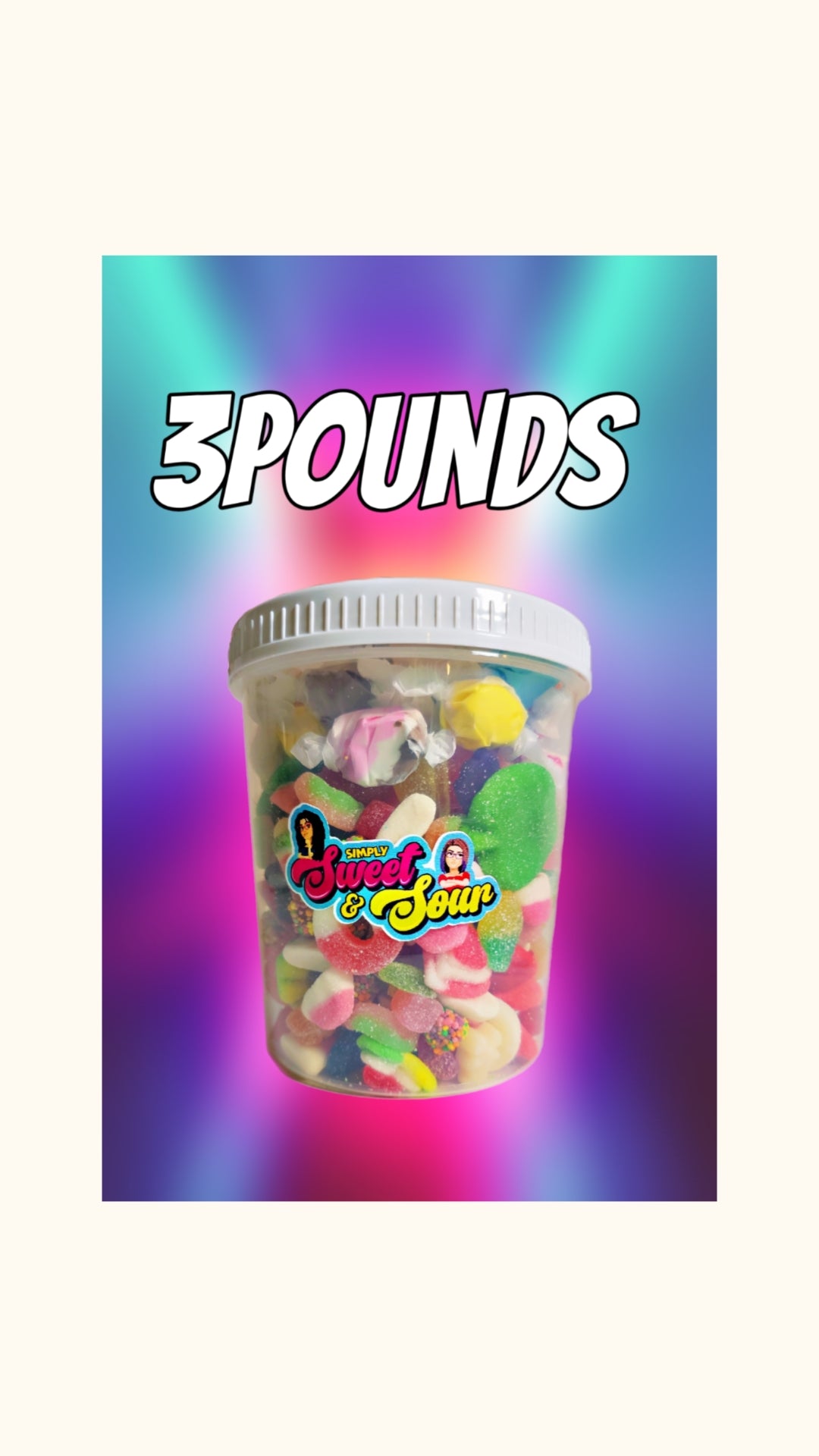 .  🍬 3 lb Simply Sweet & Sour – Mega Mix Madness